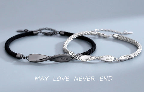 matching bracelets for couples SILVER