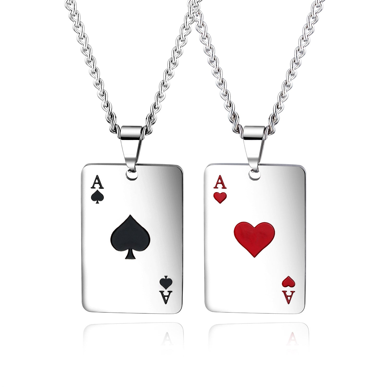 Lucky Poker Relationship Necklaces