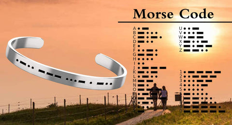 Morse Code Bracelet - Couple Bracelet