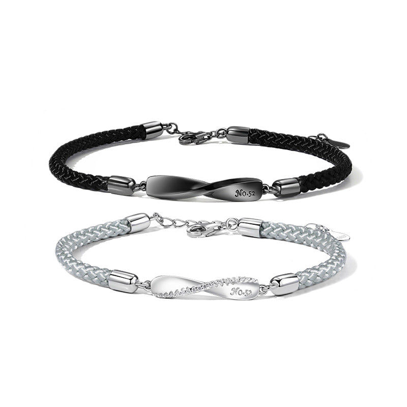 Mobius Soft Rope Couple Bracelets