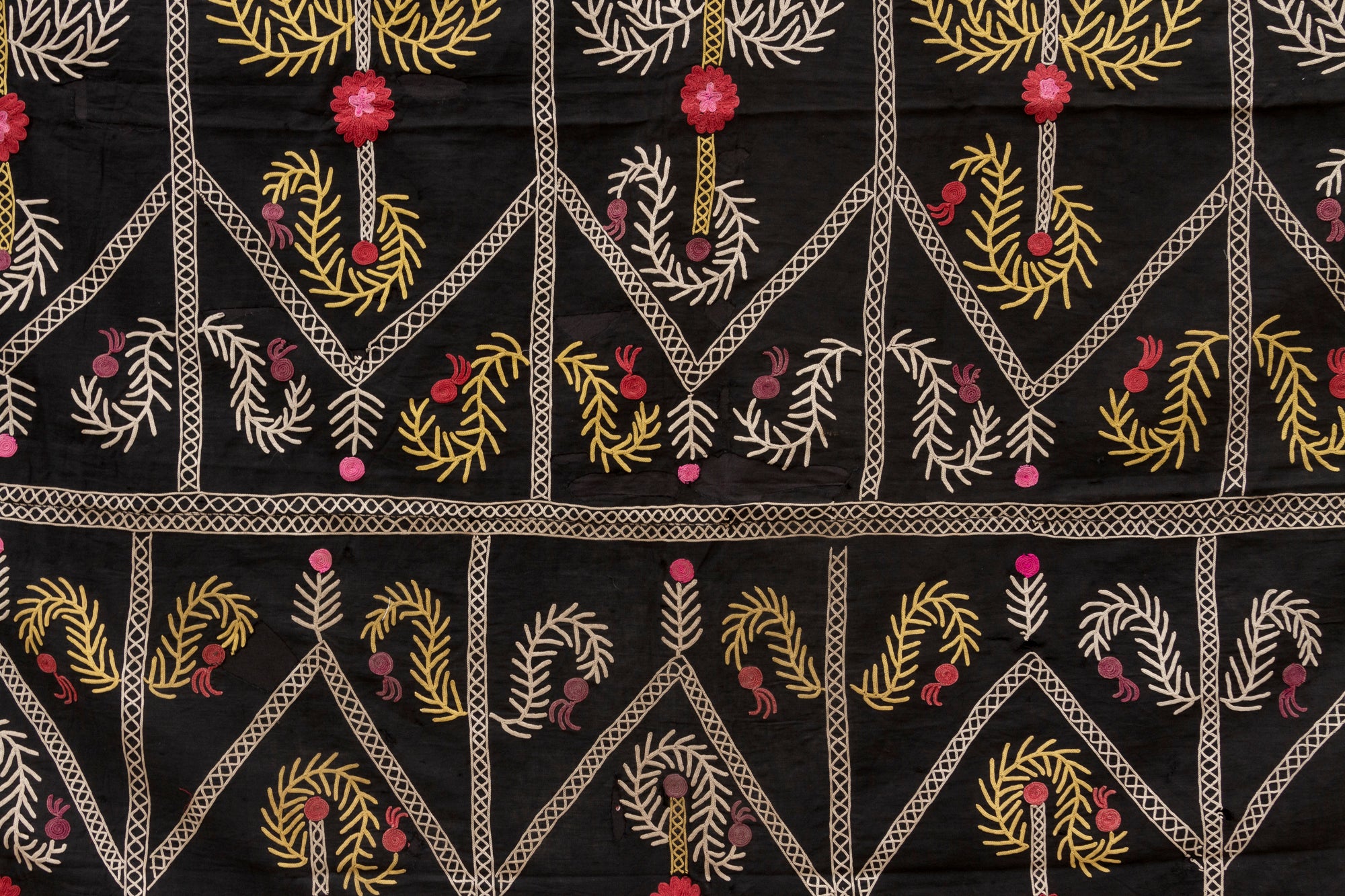 Berbere Tribal Motif Embroidered Textile