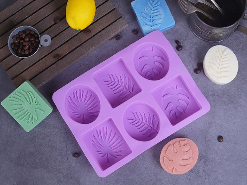 Palm and Olive Tree Silicone Mold for Soap