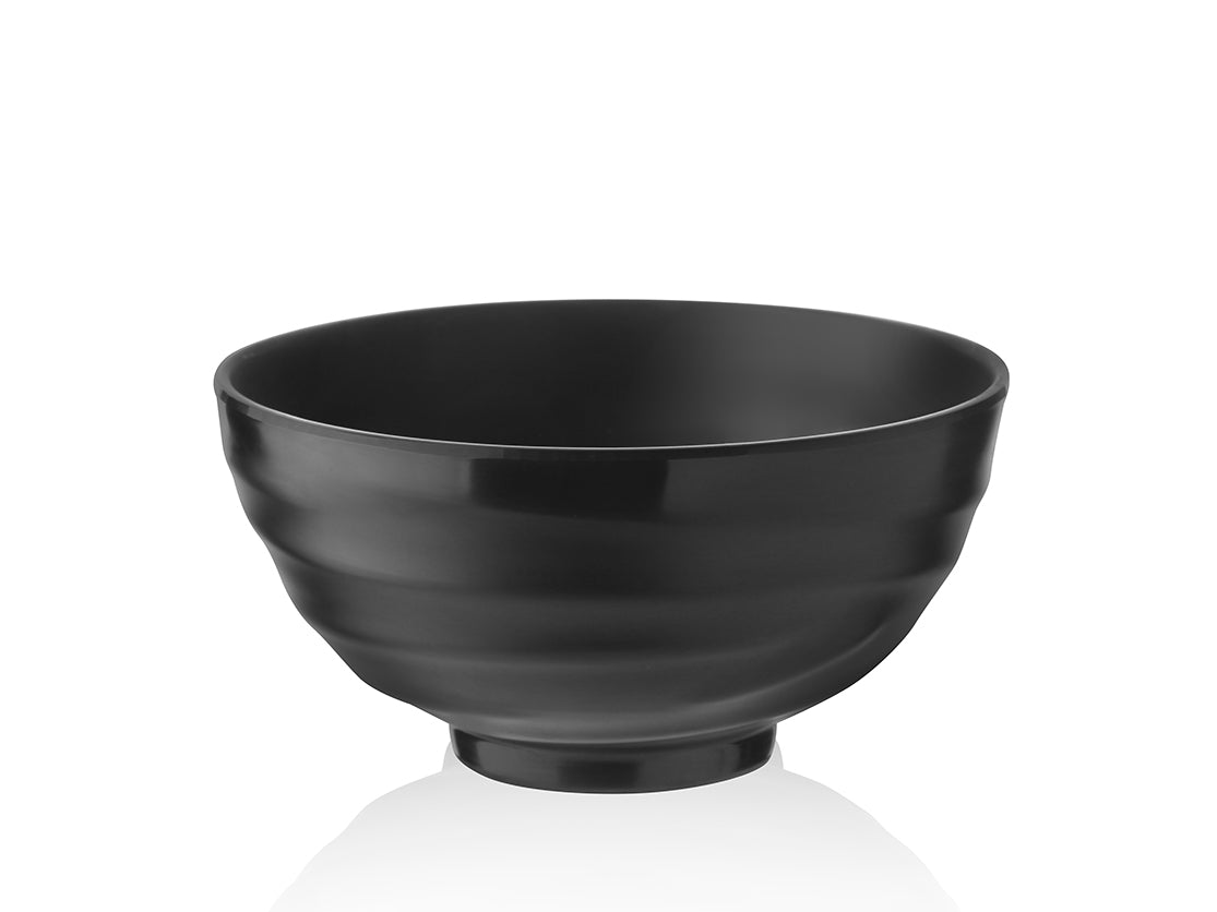 Medium Round Bowl Black Mat Finish 16 cm