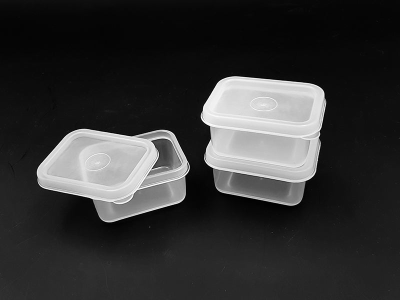 Set of 3 Mini Rectangular Transparent Storage Containers