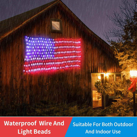 American FLAG LED STRING Outdoor Lamp