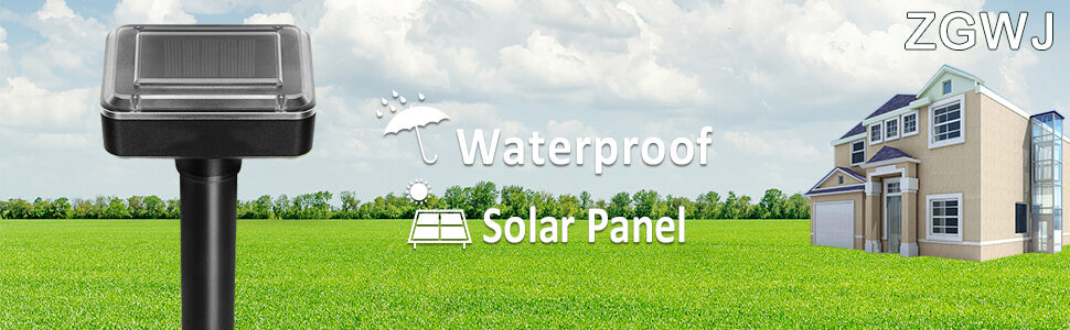 Solar Powered Ultrasonic Gopher/Rodent/Vole Repellent