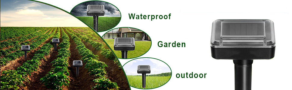 Solar Powered Ultrasonic Gopher/Rodent/Vole Repellent