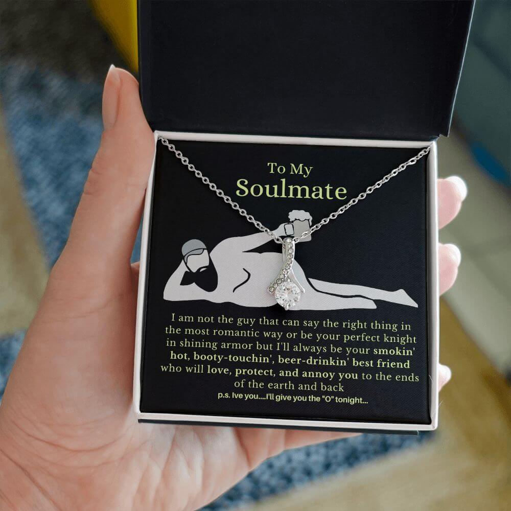 To My Soulmate, Best Friends | Stunning Necklace with Message Card