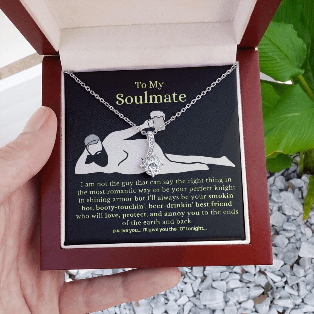 To My Soulmate, Best Friends | Stunning Necklace with Message Card