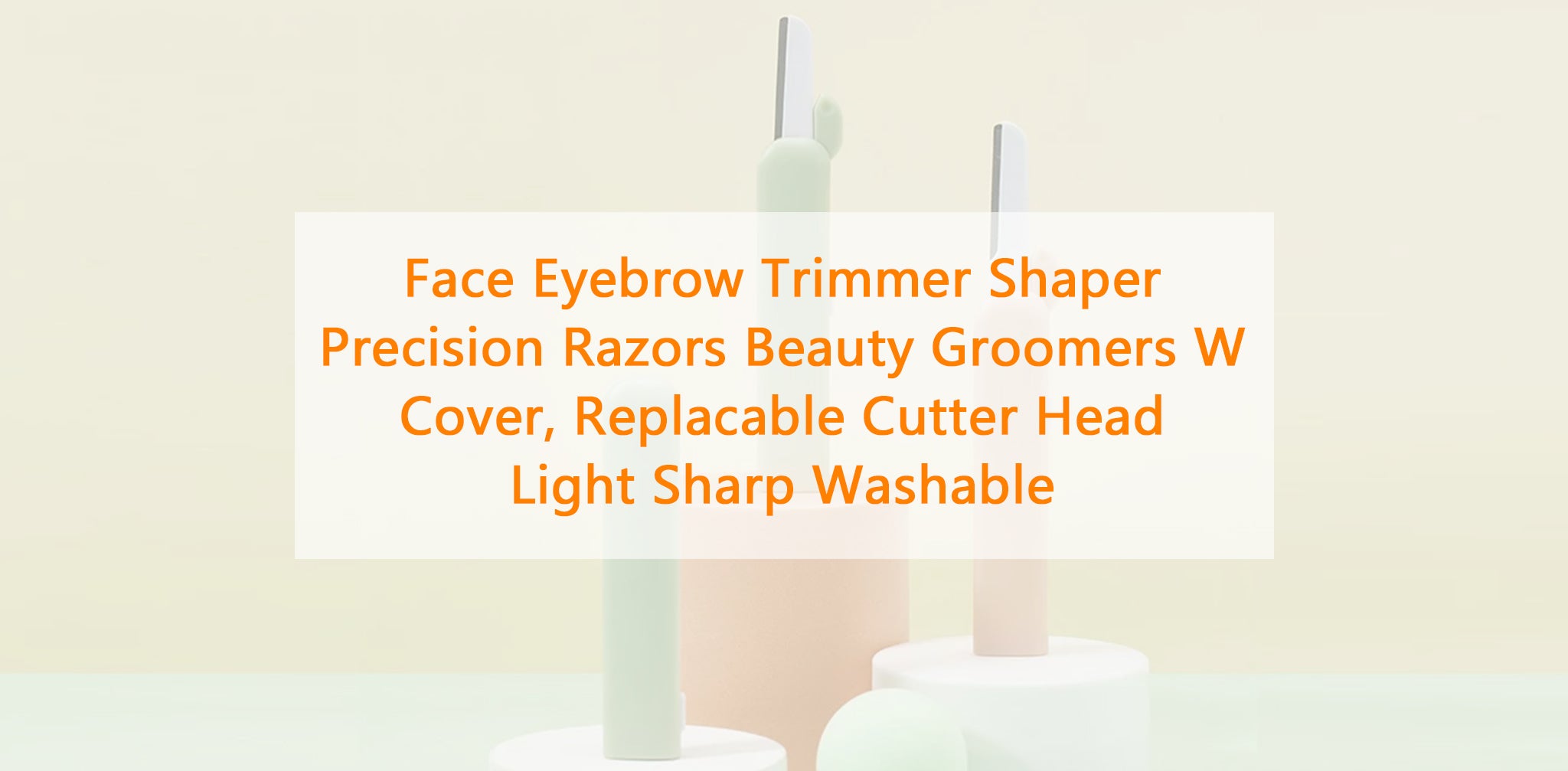 2 Pack Eyebrow Razor Trimmer