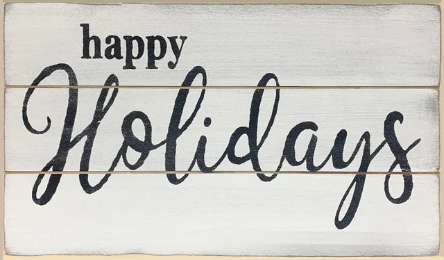 Happy Holidays Handmade Mini Sign
