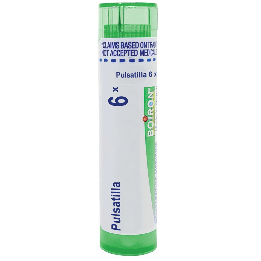 Boiron Pulsatilla 6X Homeopathic Single Medicine For Cough, Cold & Flu 80 Pellet