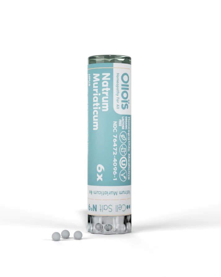 Ollois Homeopathics Cell Salt #9 - Natrum Muriaticum 6x - Organic & Vegan 80 Pellet