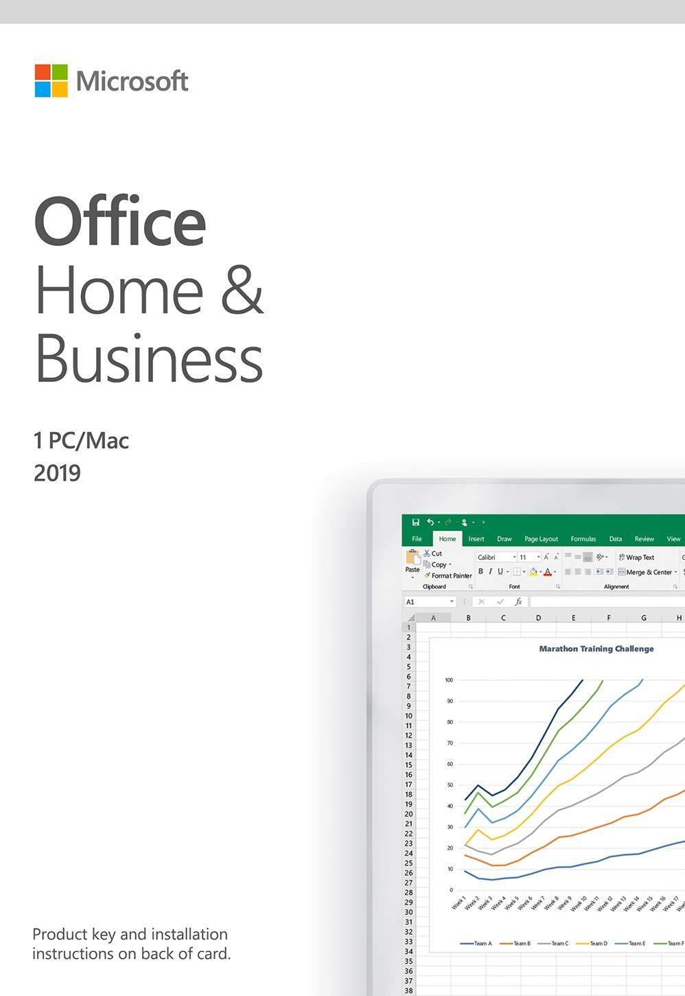 Microsoft Office Home and Business 2021 | 1 person, Windows 10 PC/Mac Key Card, English
