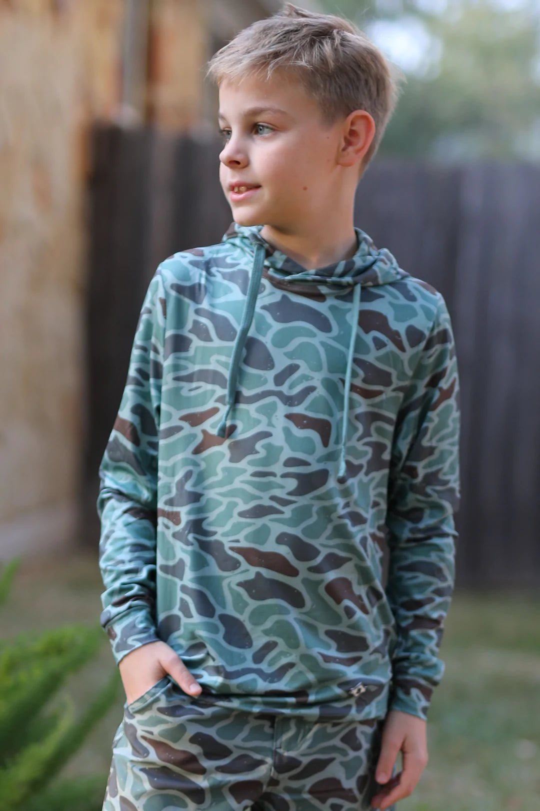 Burlebo Youth Retro Duck Camo Hoodie