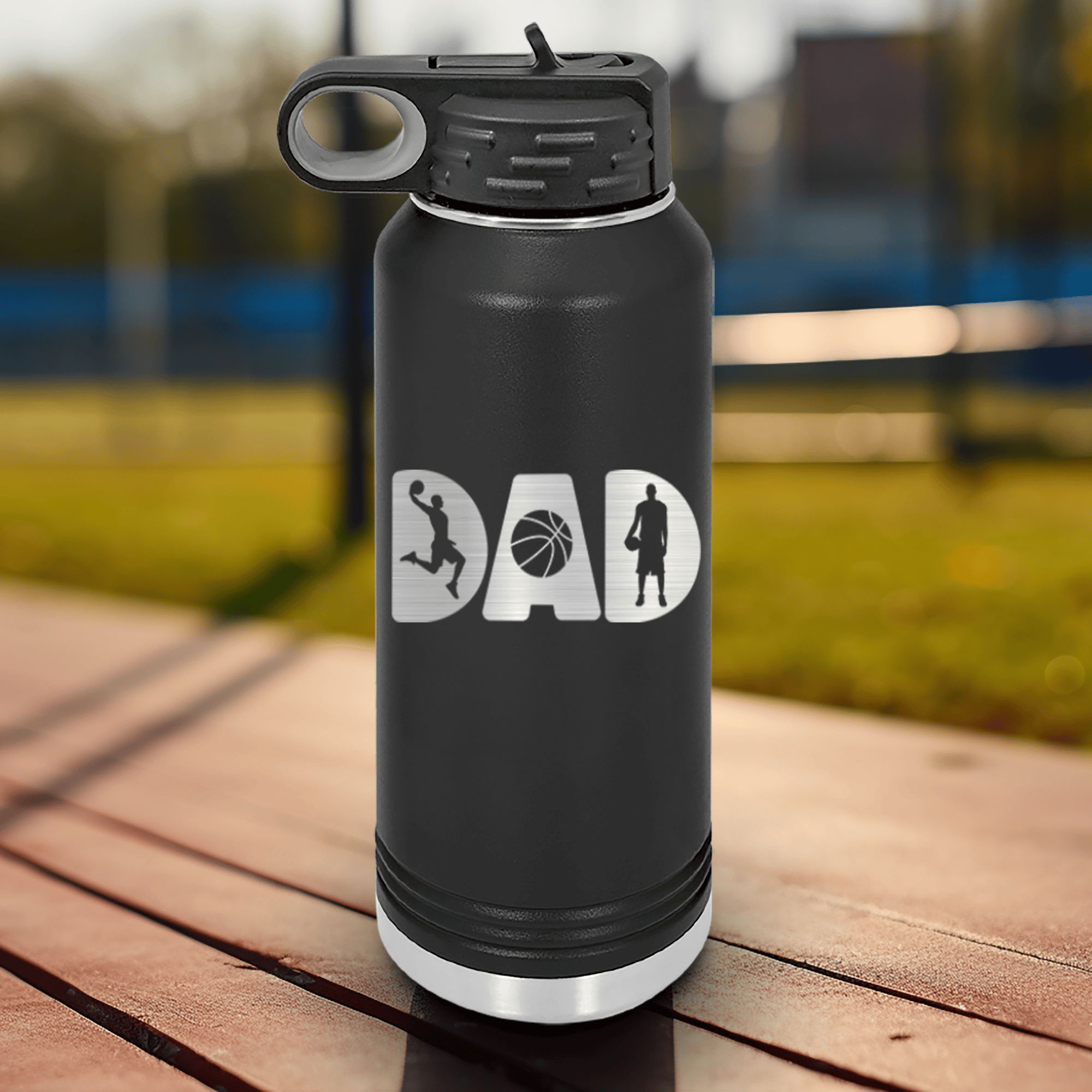 Basketball Dads Statement Water Bottle