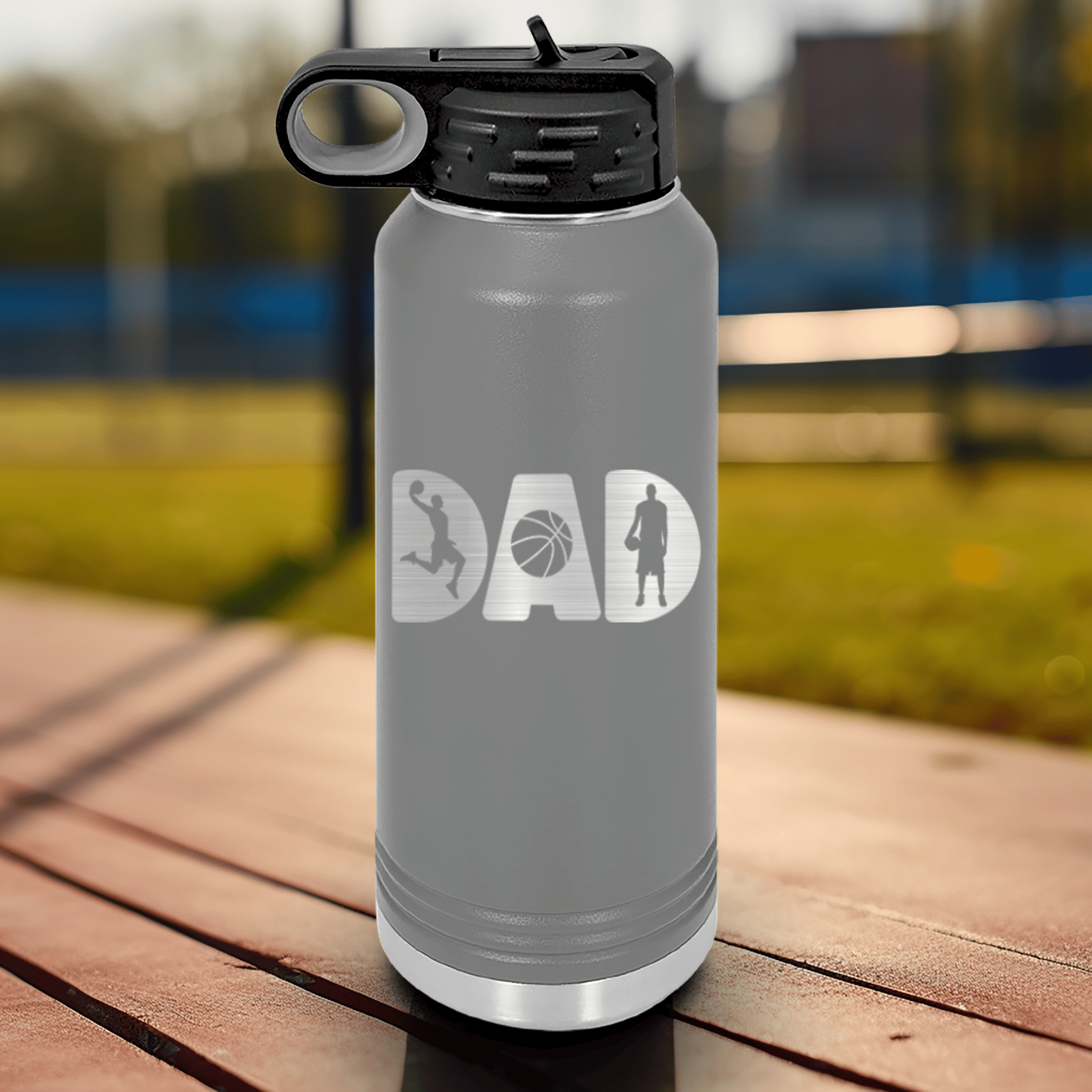 Basketball Dads Statement Water Bottle