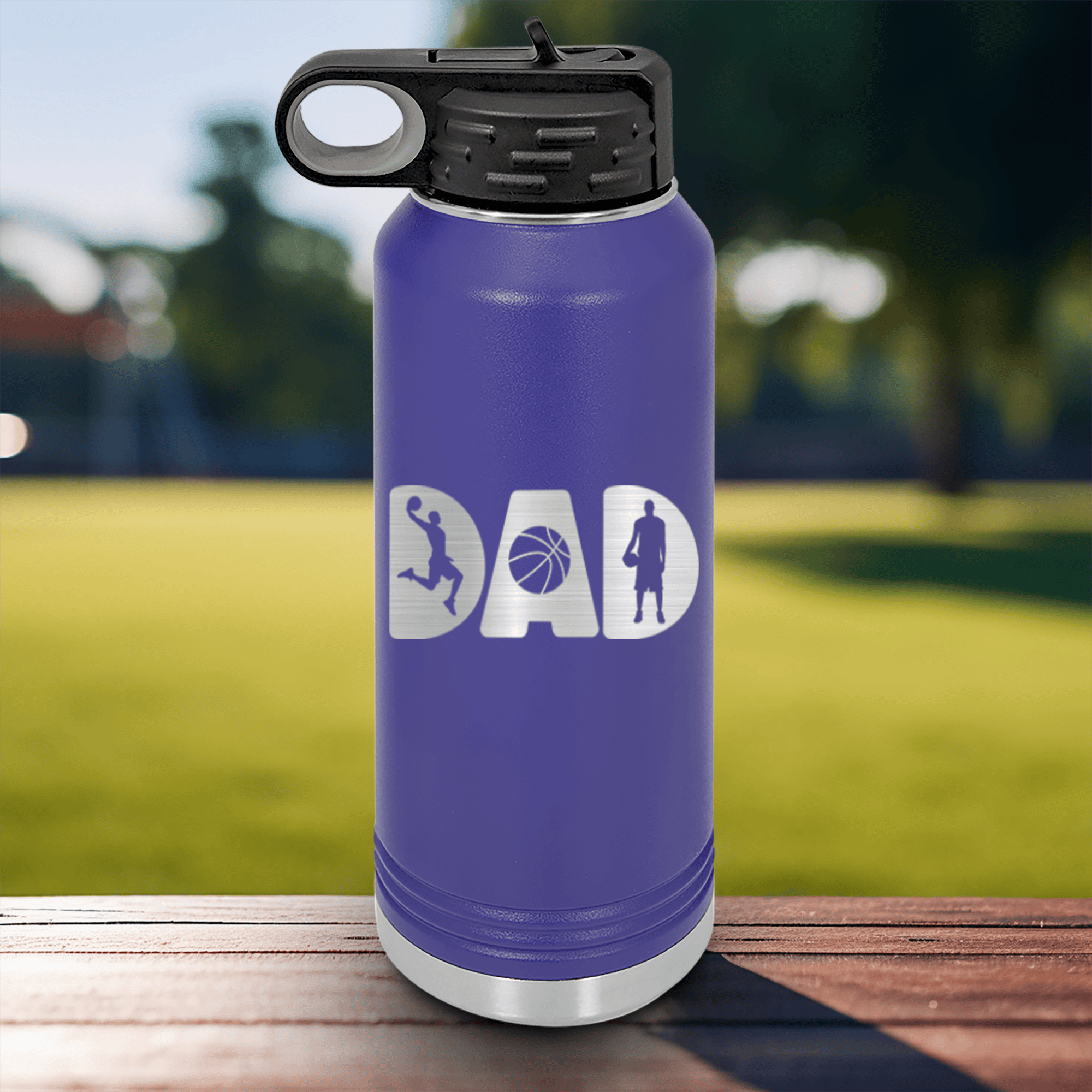 Basketball Dads Statement Water Bottle