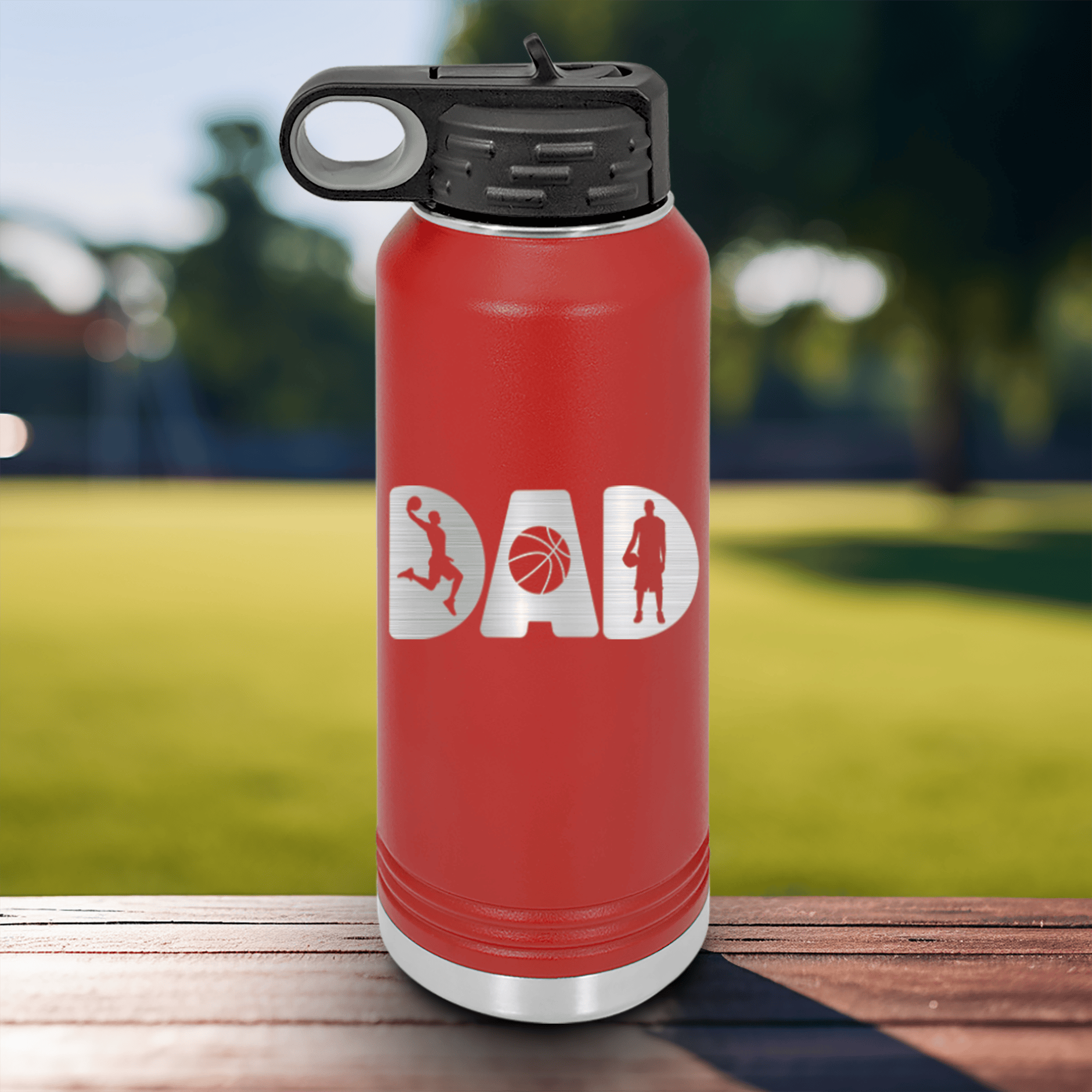 Basketball Dads Statement Water Bottle