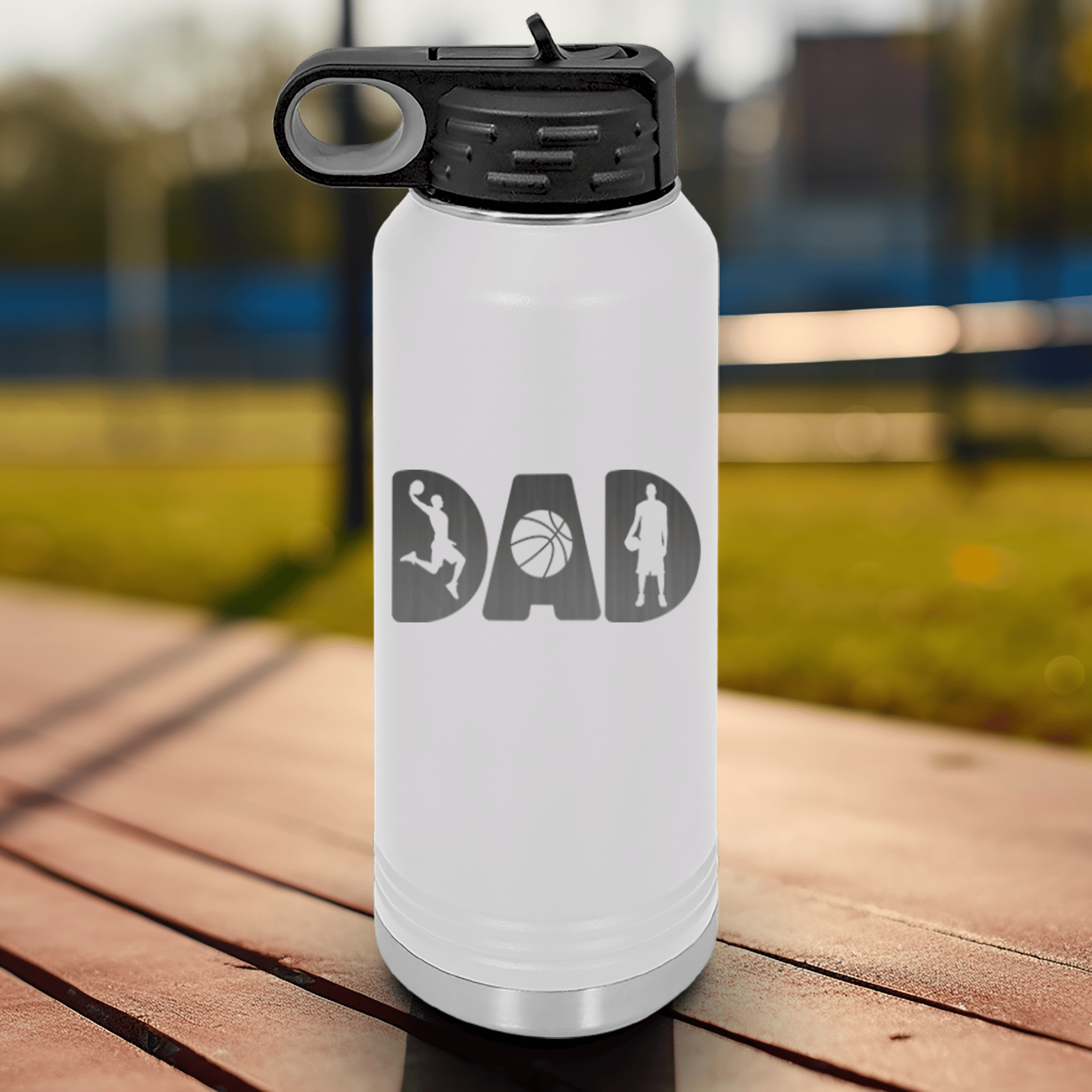 Basketball Dads Statement Water Bottle