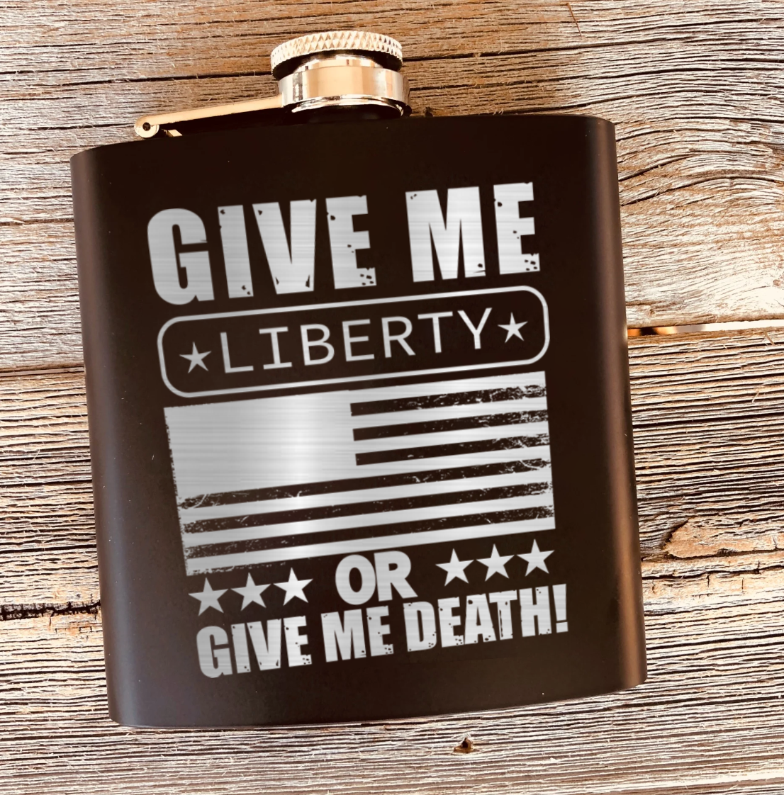 Liberty Or Death Flask