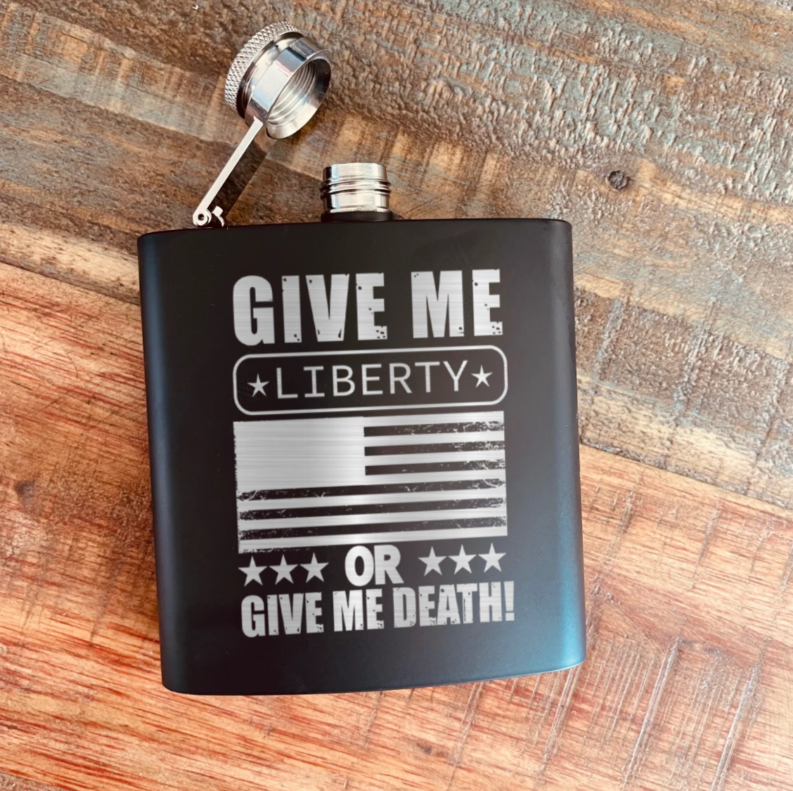 Liberty Or Death Flask