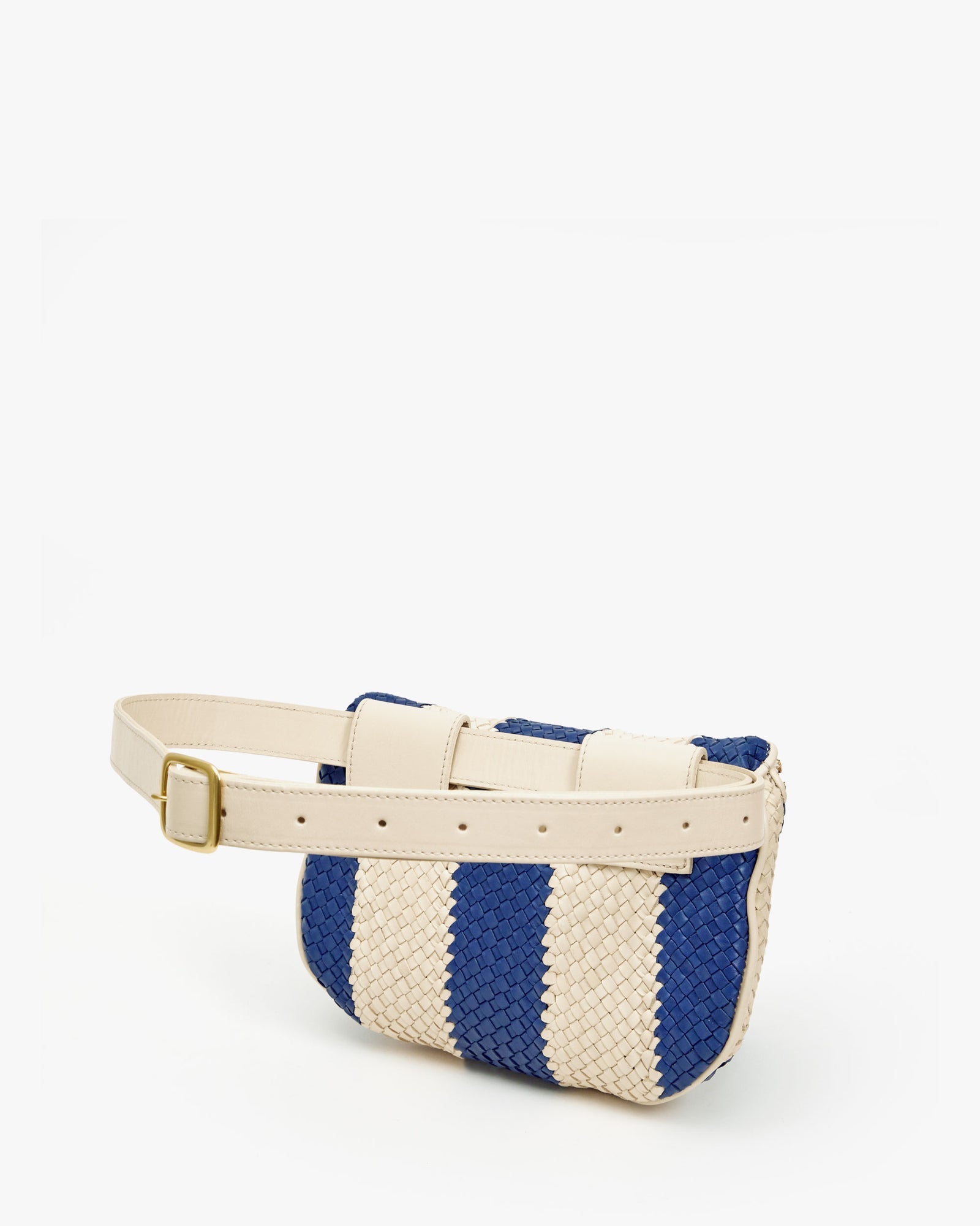 Clare V. Woven Racing Stripe Fanny Pack