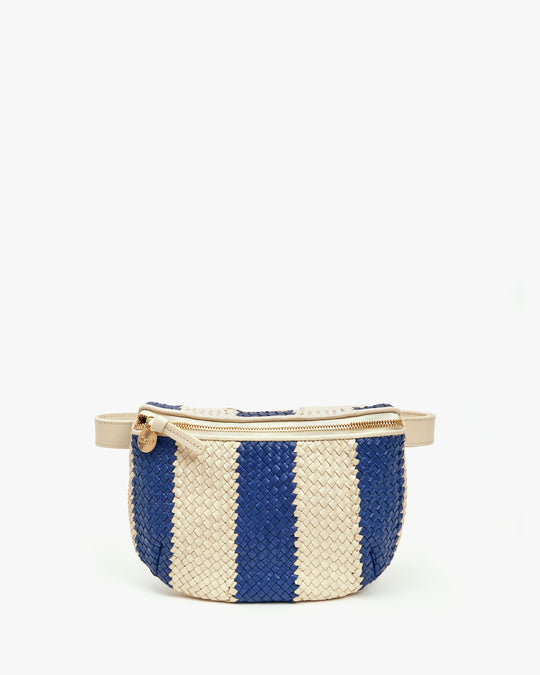 Clare V. Woven Racing Stripe Fanny Pack