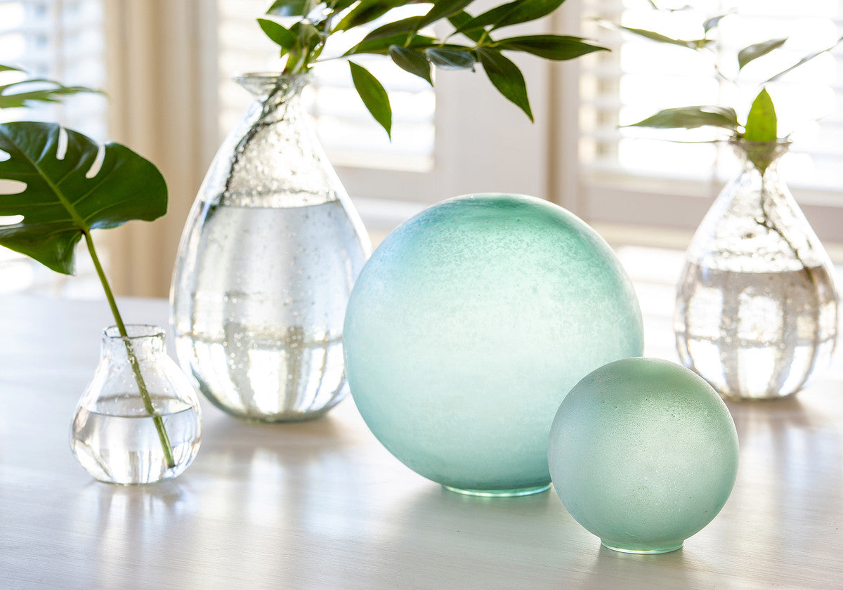 Sea Glass Decorative Orb Large