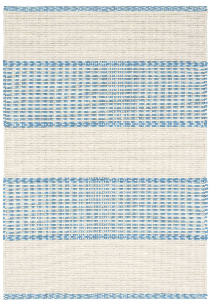 La Mirada Asiatic Blue Woven Cotton Rug