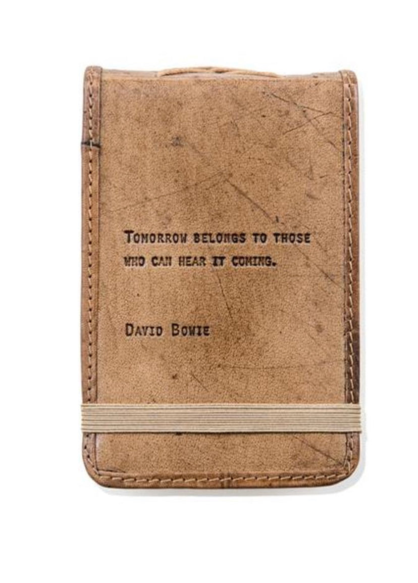 David Bowie Leather Journal Small