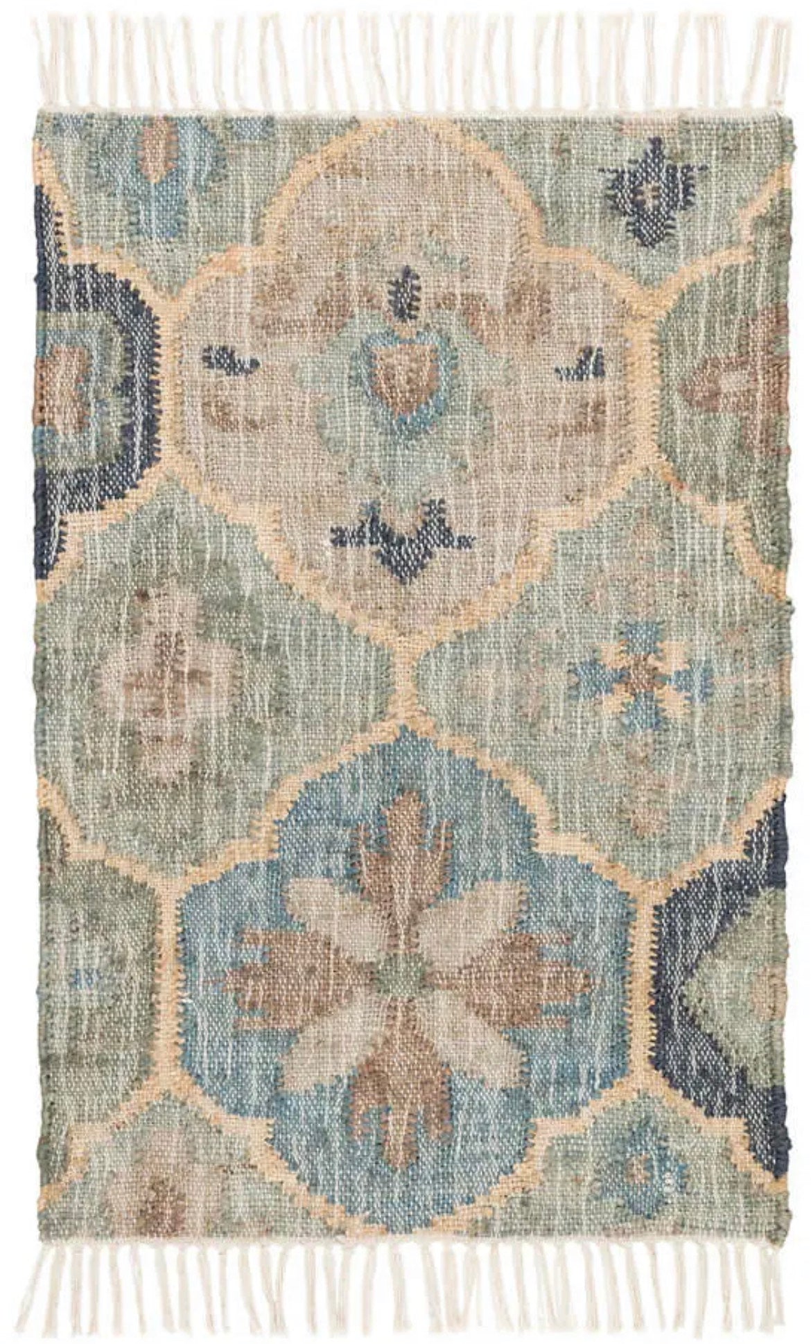 Pali Blue Woven Jute Rug