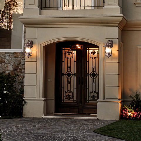 How to install GZBtech outdoor wall light bronze?