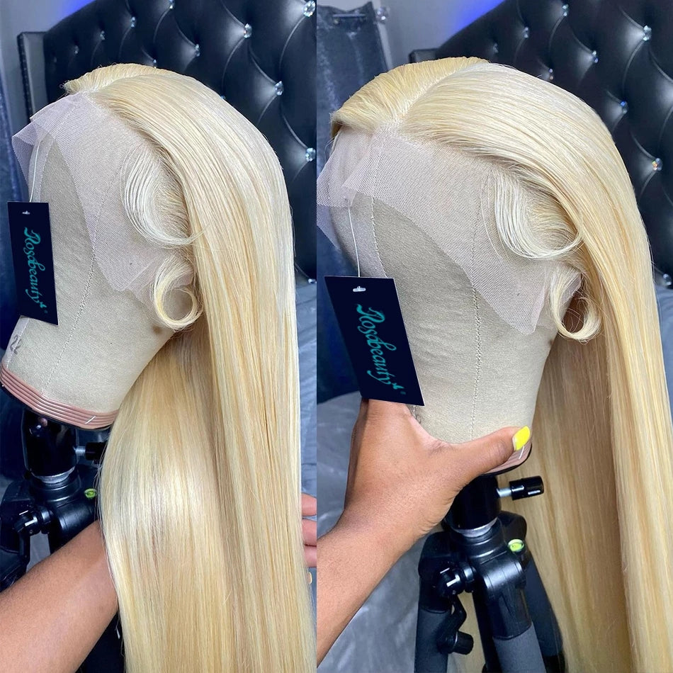 613 Blonde Human Hair Lace Frontal Wig