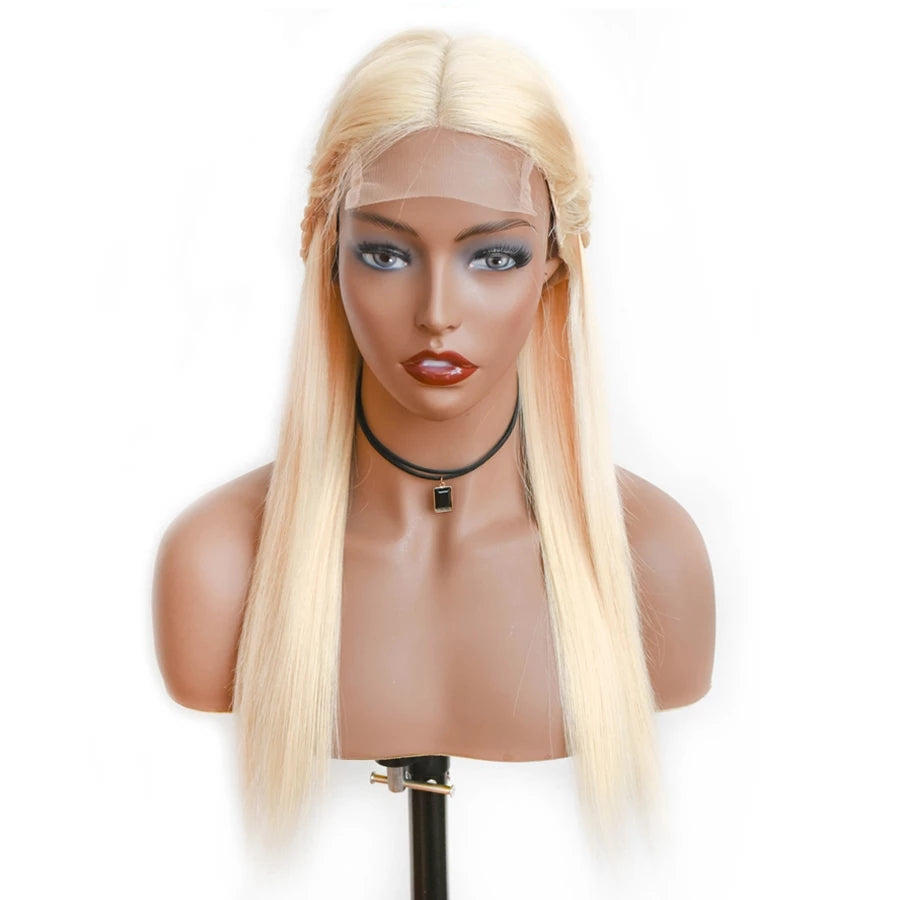 613 Blonde Human Hair Lace Closure Wig