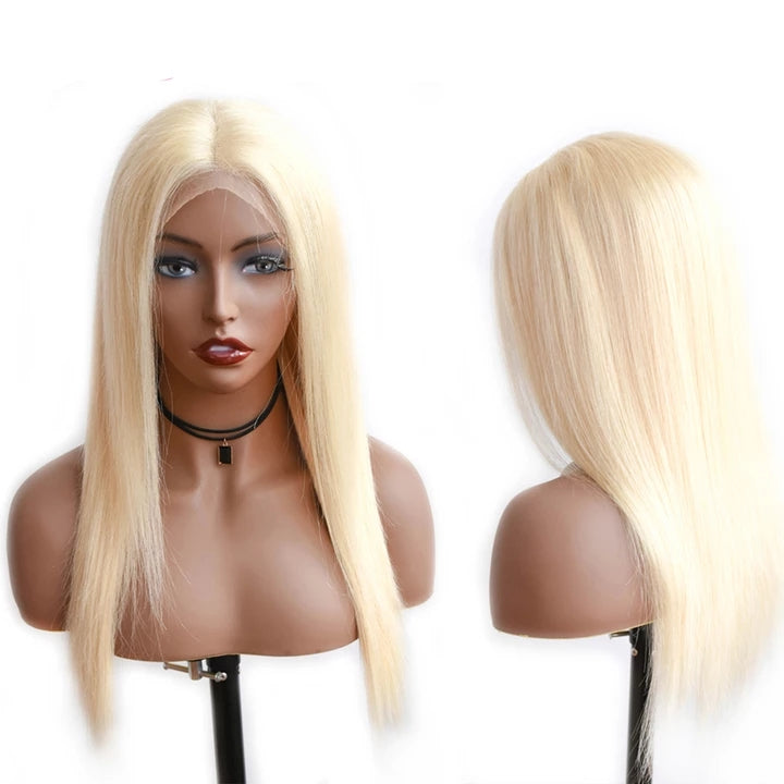 613 Blonde Human Hair Lace Closure Wig
