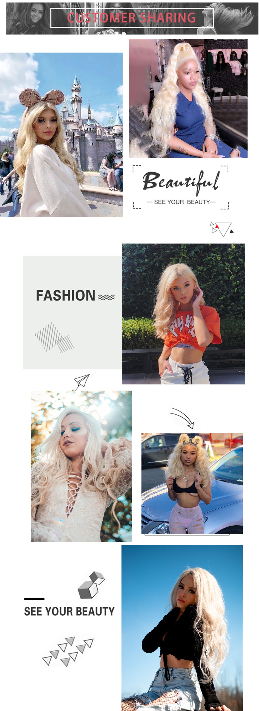 613 Blodne Hair Lace Wigs