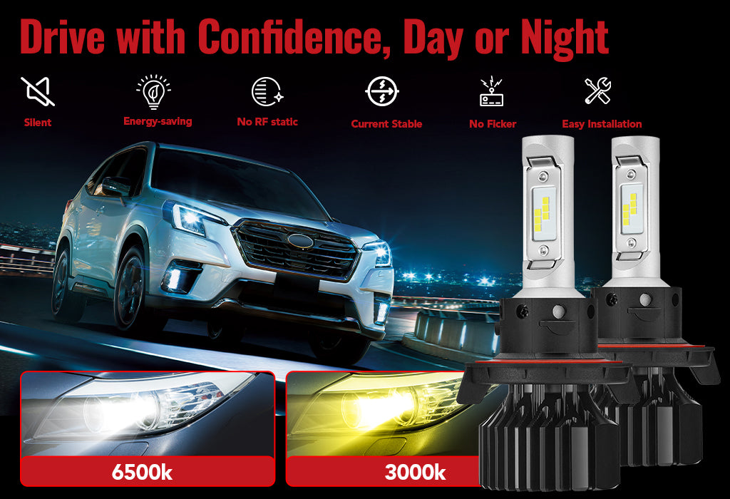 H13/9008 LED Headlight Bulbs