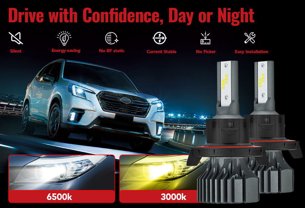 H13/9008 LED Headlight Bulbs