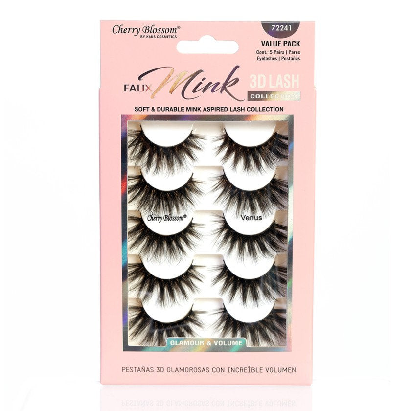 Cherry Blossom 3D Soft Lash Value Pack 5 Pairs