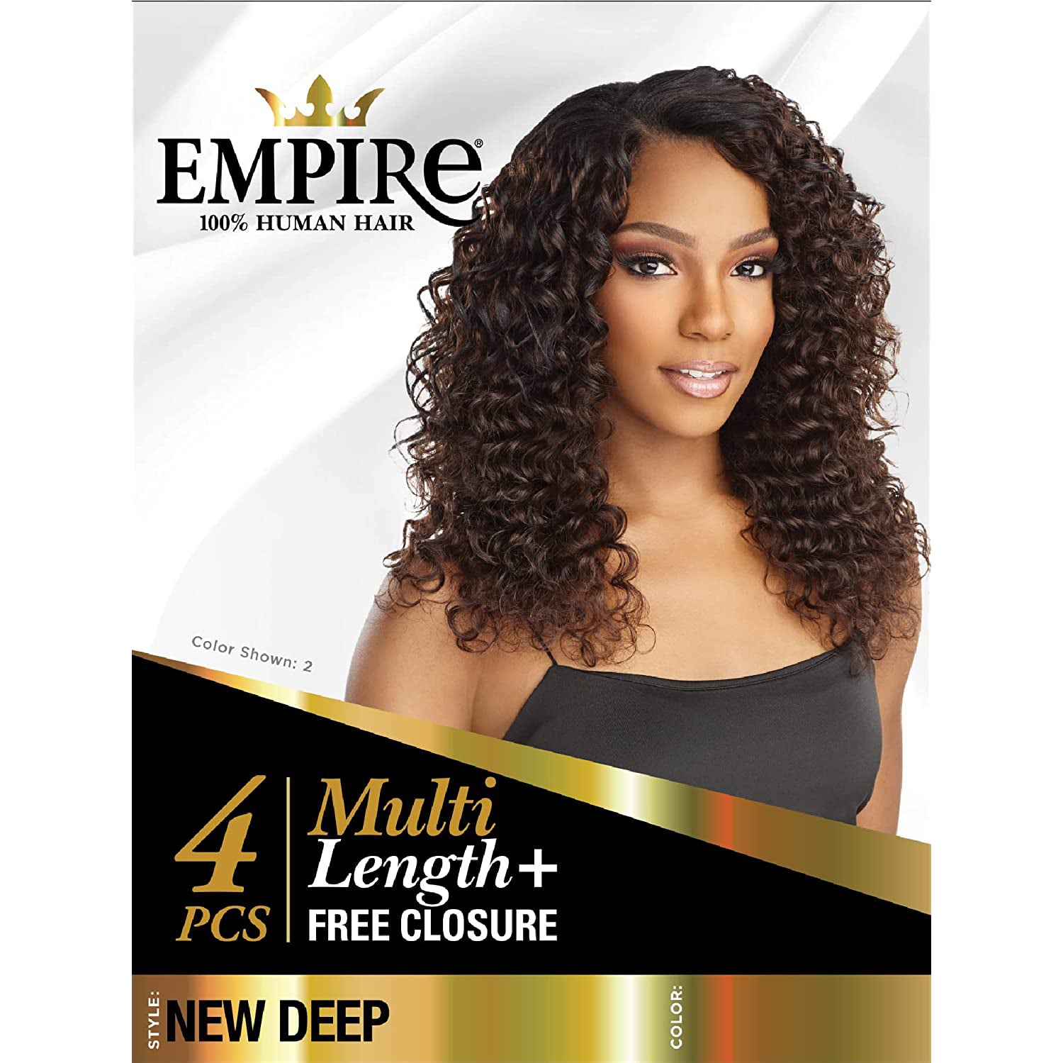 Sensationnel Human Hair Empire Multi Weave Hair - New Deep 12