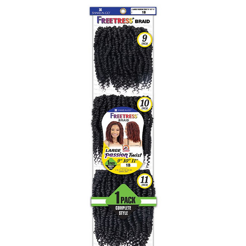 Shake N Go Freetress Synthetic Hair Braids - Large Passion Twist 9