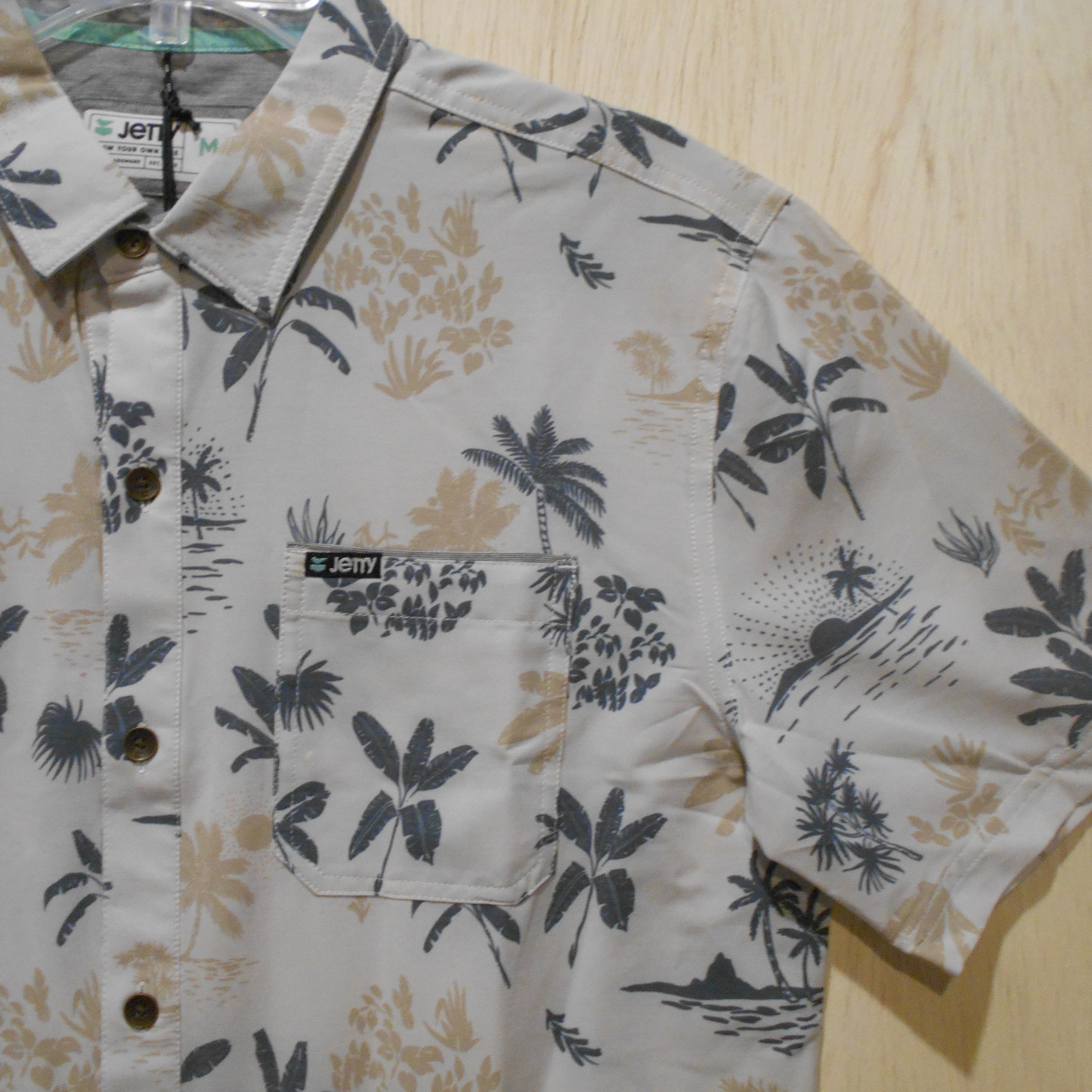 Jetty Dockside Party SS Woven Shirt - Size M