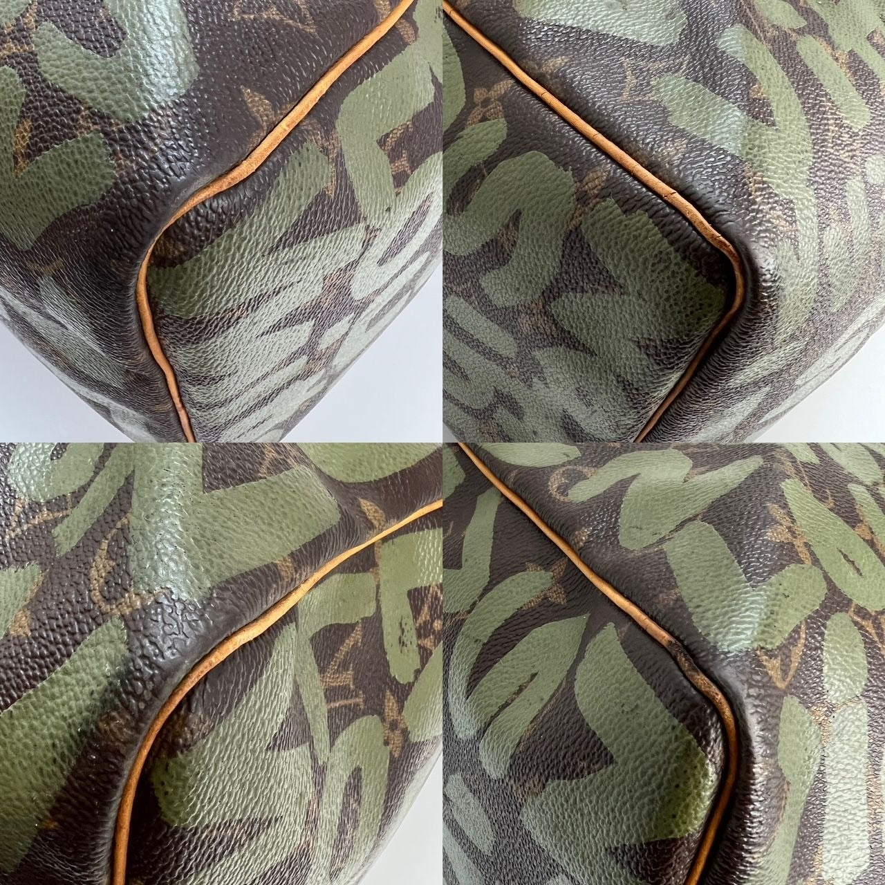 LOUIS VUITTON?Keepall 50 Monogram Graffiti Green Duffle Bag