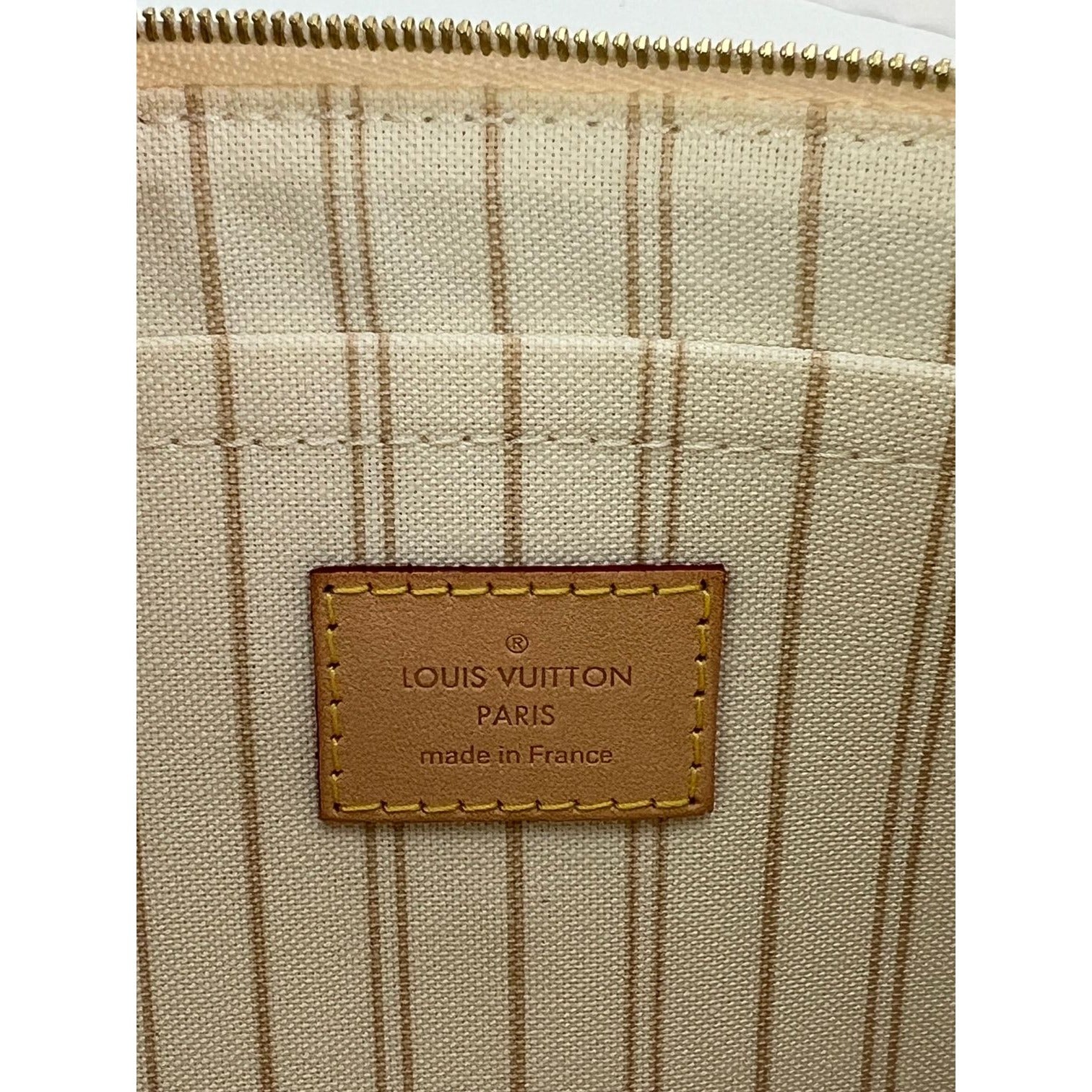 Louis Vuitton Pochette Damier Azur from a Neverfull Wristlet Clutch