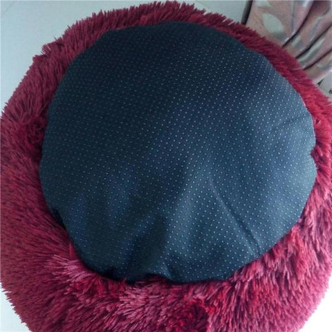 Luxury Dog Bed Deep Sleep Donut Puppy Cat Faux Fur Cuddler Pet Bed