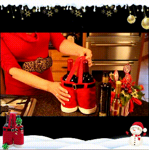 Funny Santa Claus Pants Gift Bag