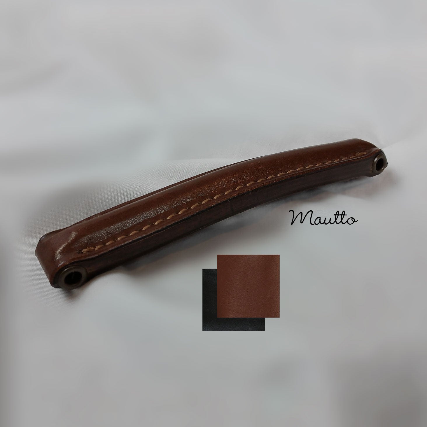 Leather Briefcase Handle - Reinforced & Structured - 6 inch Length, 1 inch Wide, 3/4 inch Thickness - for Repair, Replacement, DIY