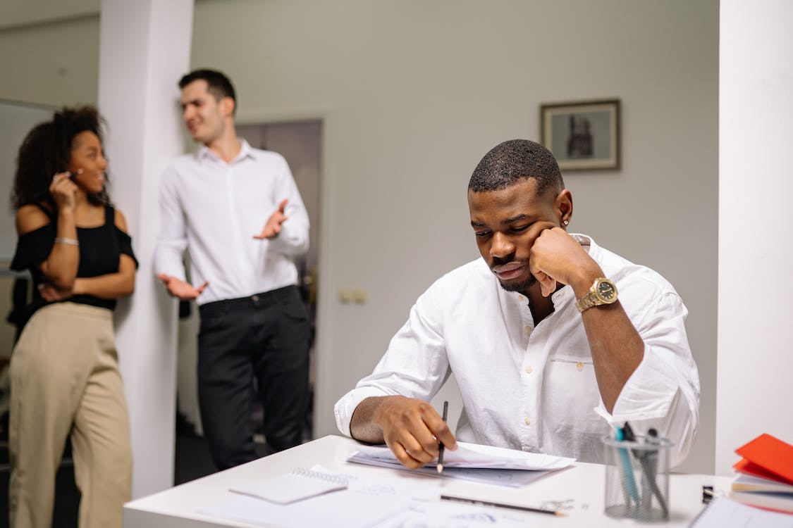 Picture of stressed-out employee