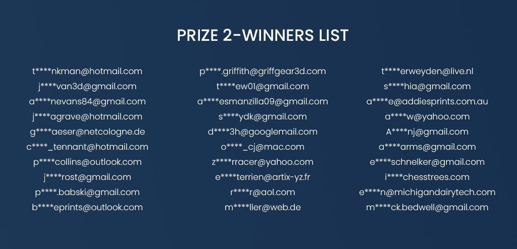 ELEGOO Buy & Get Giveaways- Winners List prize2